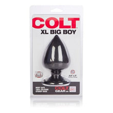 Load image into Gallery viewer, Colt Range Butt Plugs COLT XL Big Boy Silicone Anal Butt Plug Black
