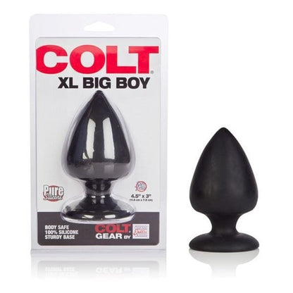 COLT XL Big Boy Silicone Anal Butt Plug Black - Spanksy