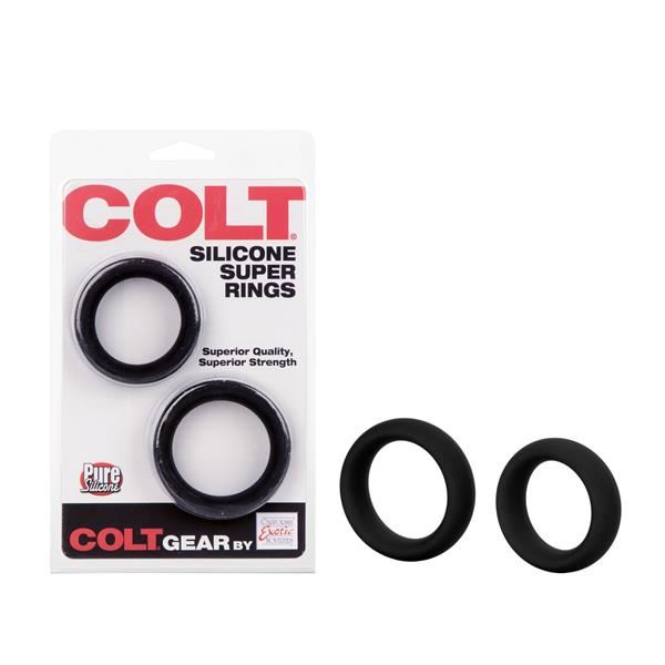 Colt Range Cock Rings COLT Silicone Multi Size Cock Rings Black