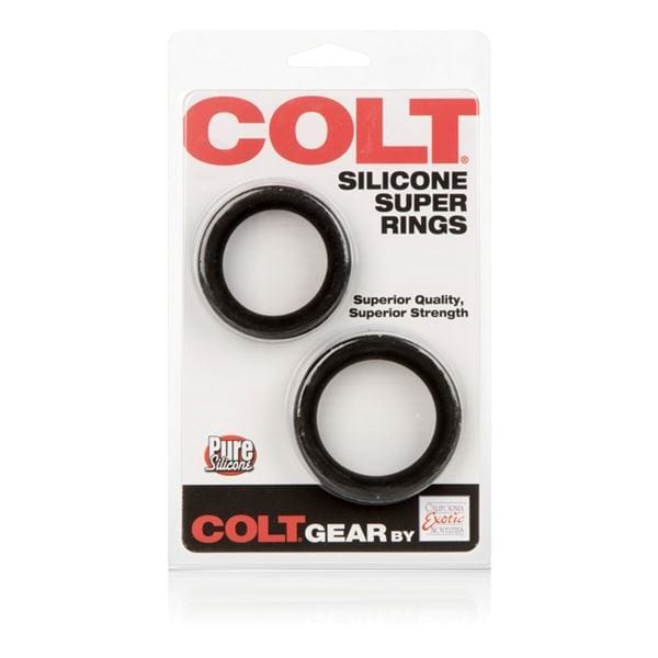 Colt Range Cock Rings COLT Silicone Multi Size Cock Rings Black