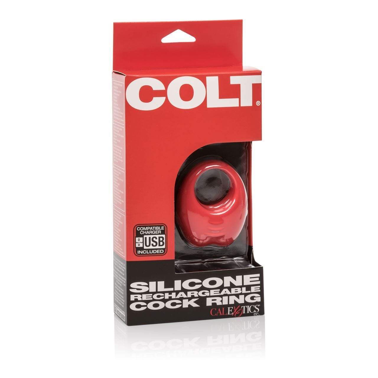 Colt Range Cock Rings COLT Silicone Rechargeable Cock Ring - Red