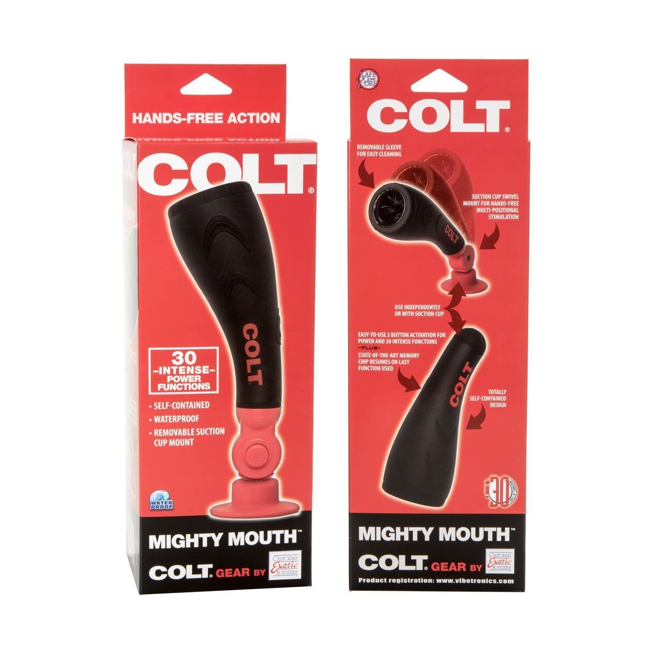COLT Mighty Mouth Realistic Deep Throat Mouth Masturbator Multi Function Stroker - Spanksy