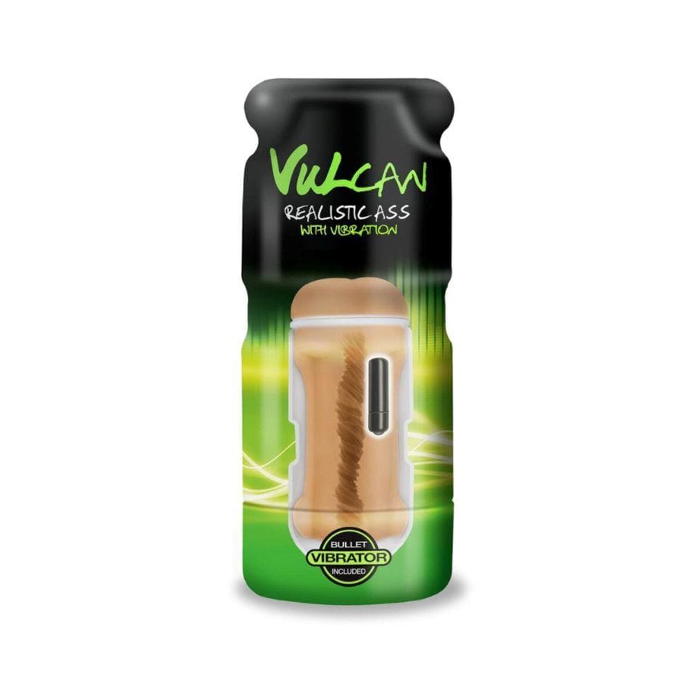 Cyber Skin Vulcan Realistic Ass Vibrating - Mocha - Spanksy