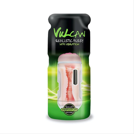 Cyber Skin - Vulcan Realistic Pussy w/Vibration - Cream - Spanksy