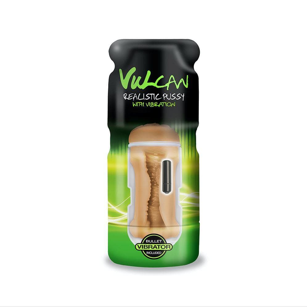 Cyber Skin - Vulcan Realistic Pussy w/Vibration - Mocha - Spanksy