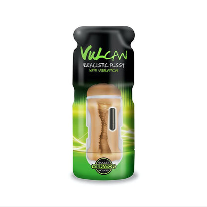 Cyber Skin - Vulcan Realistic Pussy w/Vibration - Mocha - Spanksy