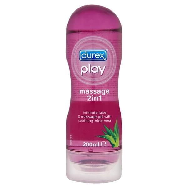 Durex Lubricant Durex Play Massage Water Based Lubricant With Gentle Soothing Aloe Vera 200ml