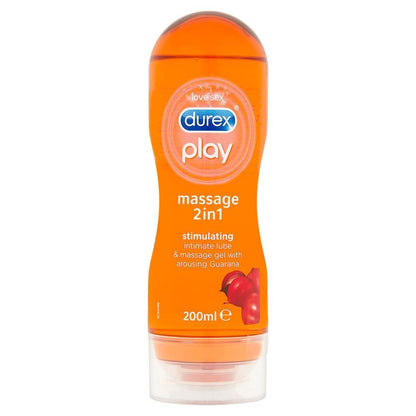 Durex Lubricant Durex Play Water Based Lube For Stimulation With Guarana & Caffeine 200ml