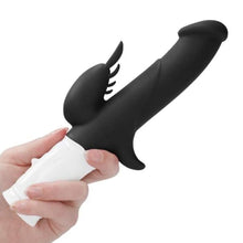 Load image into Gallery viewer, GC Rabbit Vibrators GC Rabbit Vibrator Powerful Rotating Dildo Sex Toy 10 Speed Silicone 9 Inch
