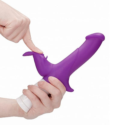 GC Rabbit Vibrators GC Rabbit Vibrator Powerful Rotating Dildo Sex Toy 10 Speed Silicone 9 Inch Purple