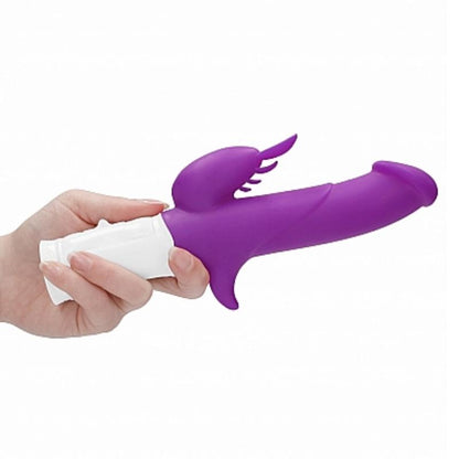 GC Rabbit Vibrators GC Rabbit Vibrator Powerful Rotating Dildo Sex Toy 10 Speed Silicone 9 Inch Purple