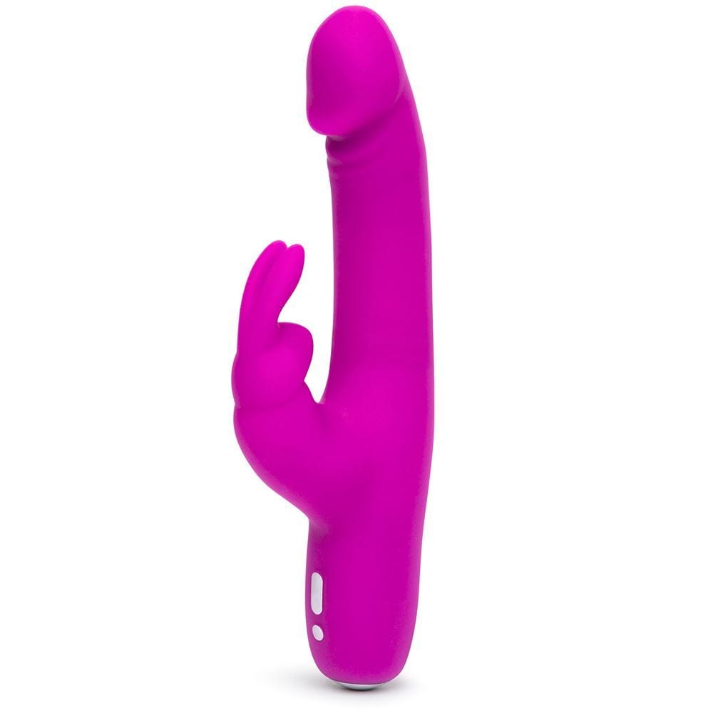 Happy Rabbit Slimline Realistic USB Rechargeable Rabbit Vibrator Purple - Spanksy