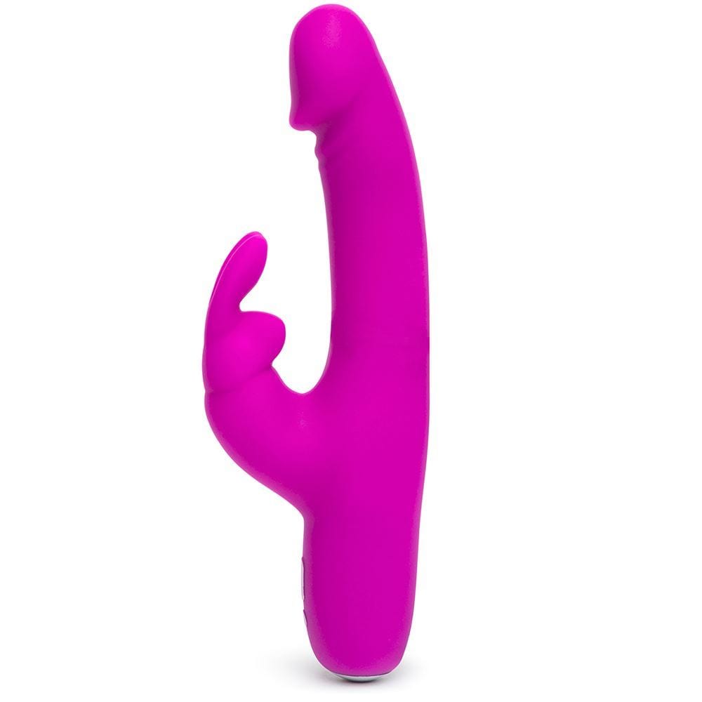 Happy Rabbit Slimline Realistic USB Rechargeable Rabbit Vibrator Purple - Spanksy