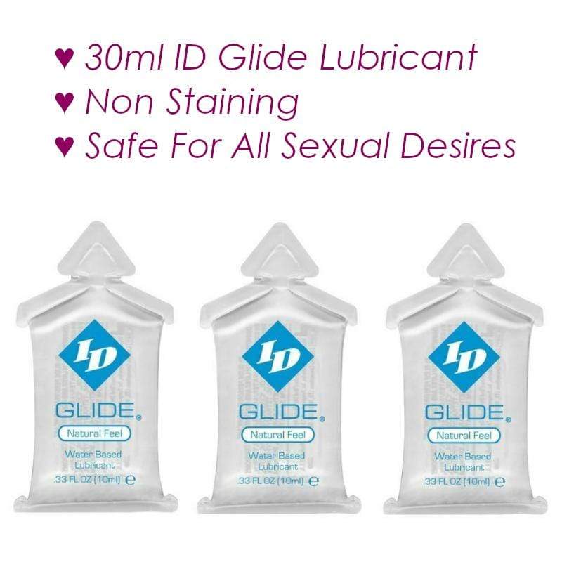 30ml ID Glide Lubricant Water-Based Hypoallergenic Lube 3x 10ml Pillows - Spanksy