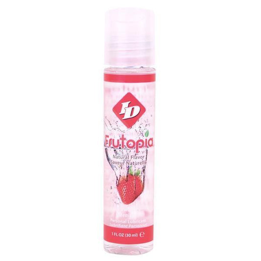 ID Frutopia 1 fl oz Pocket Bottle Strawberry Water Based Flavoured Lubricant - Spanksy