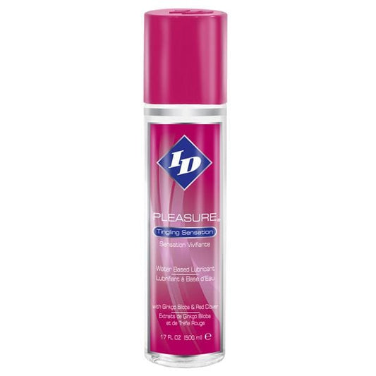 ID Pleasure Water Based Lubricant For Sexual Stimulation With Tingling 17 floz - Spanksy