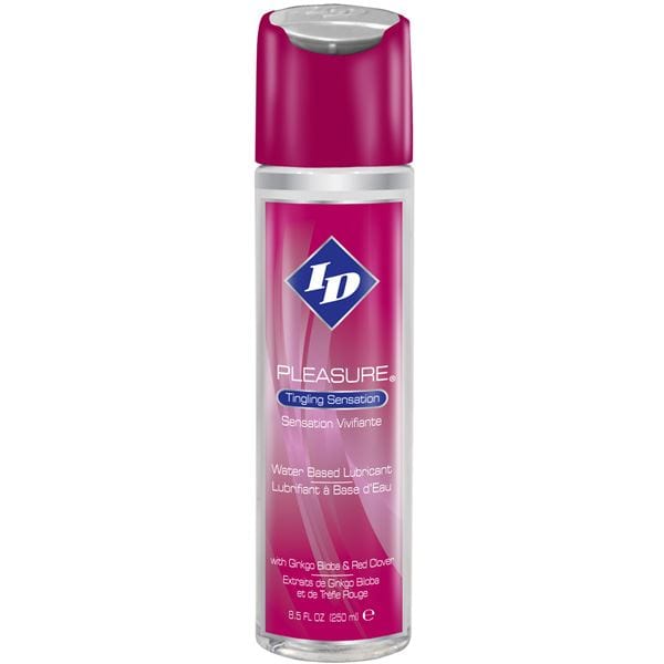 ID Lubricants Lubricant ID Pleasure Water Based Lubricant For Sexual Stimulation With Tingling 8.5 floz