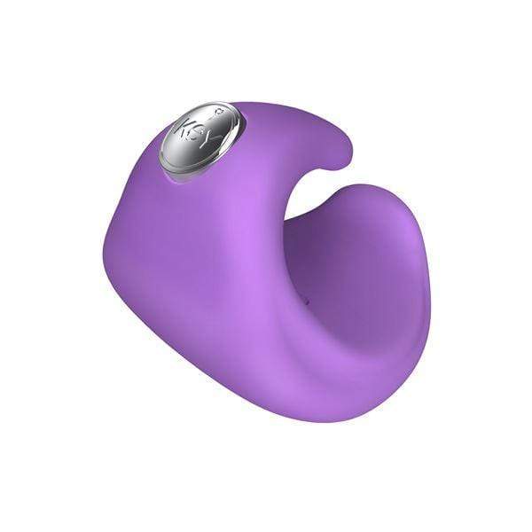 Key by Jopen Pyxis Silicone Finger Massager Vibrator Purple - Spanksy