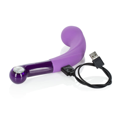 Jopen G Spot Vibrator Key by Jopen Comet II Rechargeable G Spot Wand Silicone Vibrator Massager Purple