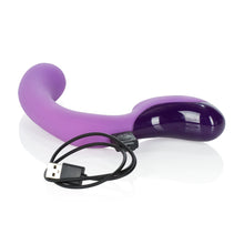 Load image into Gallery viewer, Jopen G Spot Vibrator Key by Jopen Skye Rechargeable Ergonomic &#39;G&#39; Wand G Spot Silicone Vibrator Massager Purple
