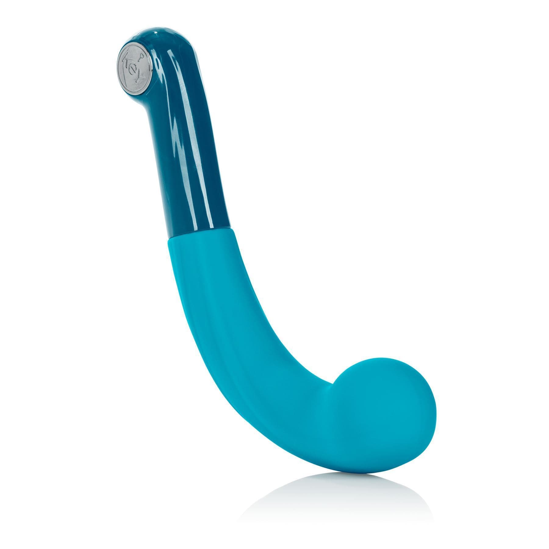 Key by Jopen G Spot Vibrator Key by Jopen Comet II Rechargeable G Spot Wand Silicone Vibrator Massager Blue