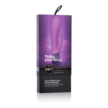 Load image into Gallery viewer, Key by Jopen Rabbit Vibrators Key by Jopen Ceres Rabbit Dual Motor Massager Vibrator Purple
