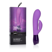 Load image into Gallery viewer, Key by Jopen Rabbit Vibrators Key by Jopen Ceres Rabbit Dual Motor Massager Vibrator Purple
