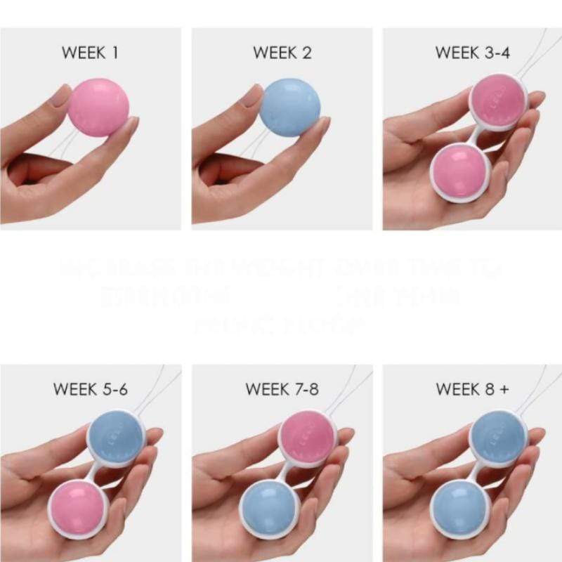 LELO Luna Pleasure Beads Mini Filled Kegel Exerciser - Spanksy