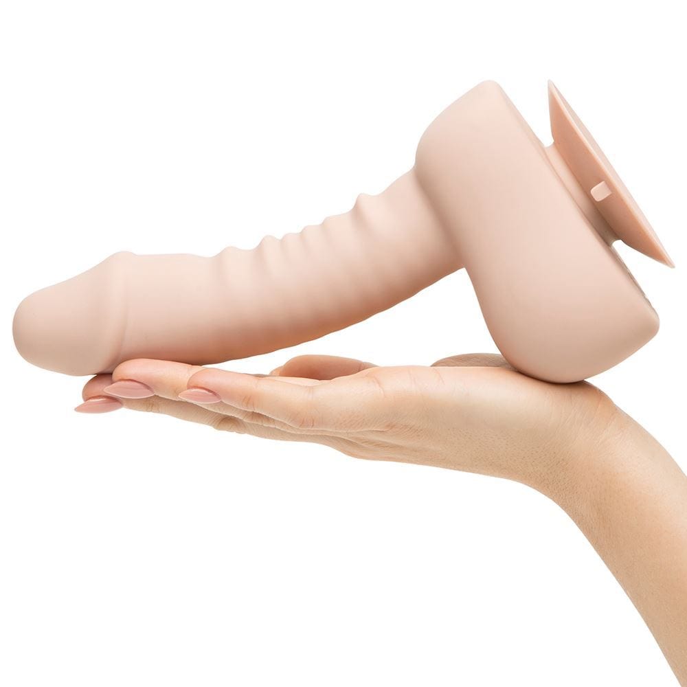 Uprize Remote Control Rising 6 Inch Vibrating Realistic Dildo in Pink Flesh - Spanksy