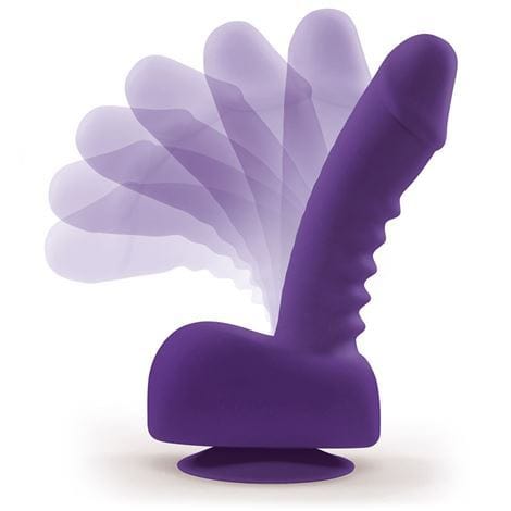 Uprize Remote Control Rising 6 Inch Vibrating Realistic Dildo in Purple - Spanksy