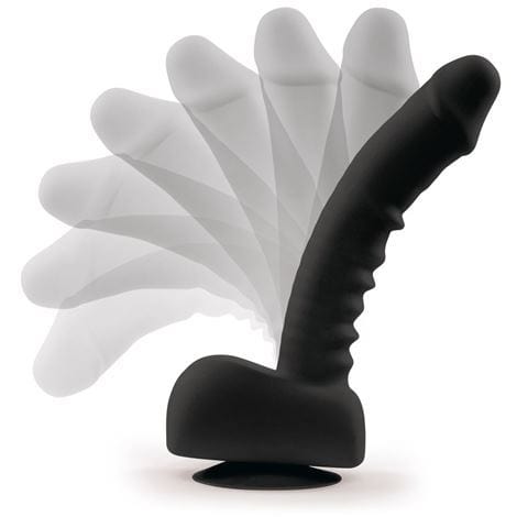 Uprize Remote Control Rising 8 Inch Vibrating Realistic Dildo in Black - Spanksy