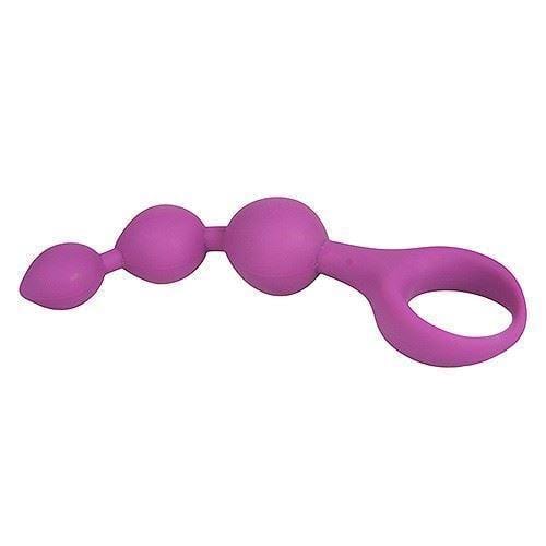 Loving Joy Anal Beads Loving Joy Triple Ripple Anal Beads In Pink