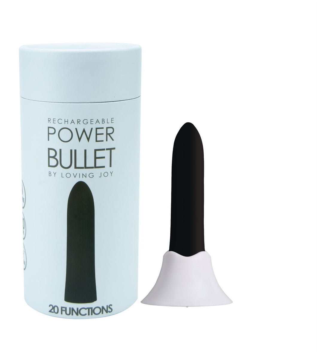Loving Joy Bullets Loving Joy Power Bullet Vibrator-'Black'
