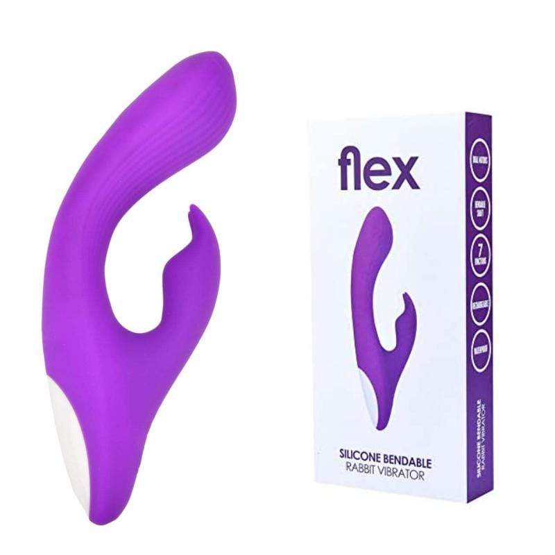 Loving Joy Rabbit Vibrators Rabbit Vibrator Flexible Premium Silicone Purple Rechargeable 10 Speed