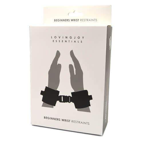 Loving Joy Beginners Wrist Restraints In Black - Spanksy