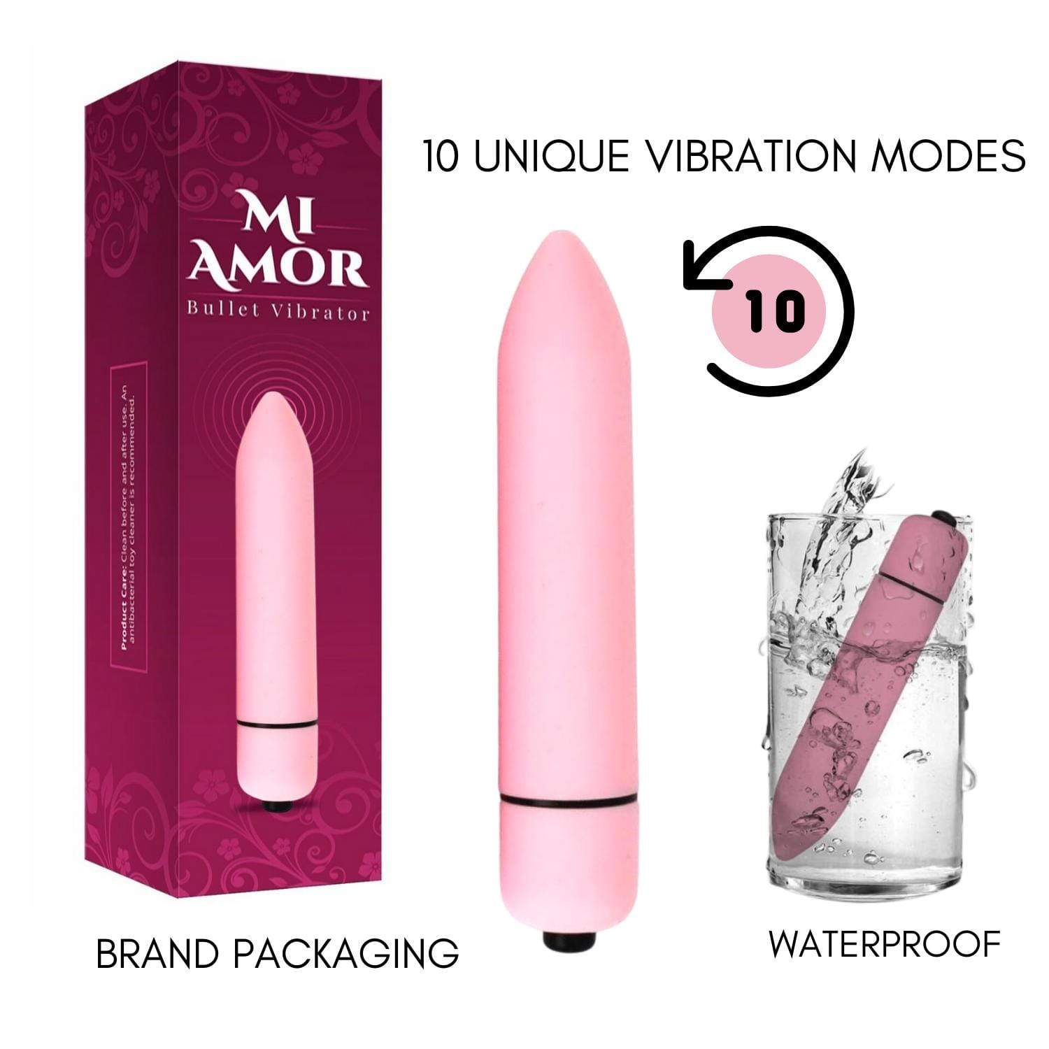 Minx Bullets Bullet Vibrator Light Pink 10 Functions