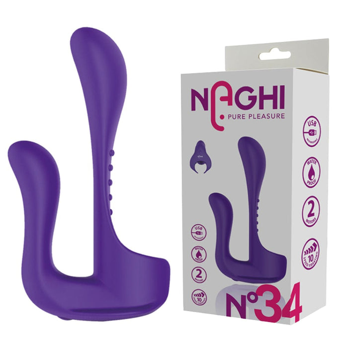 Naghi G Spot Vibrator Female Sex Toy G Spot Clit Vibrator Double Ended Premium Silicone Vibe