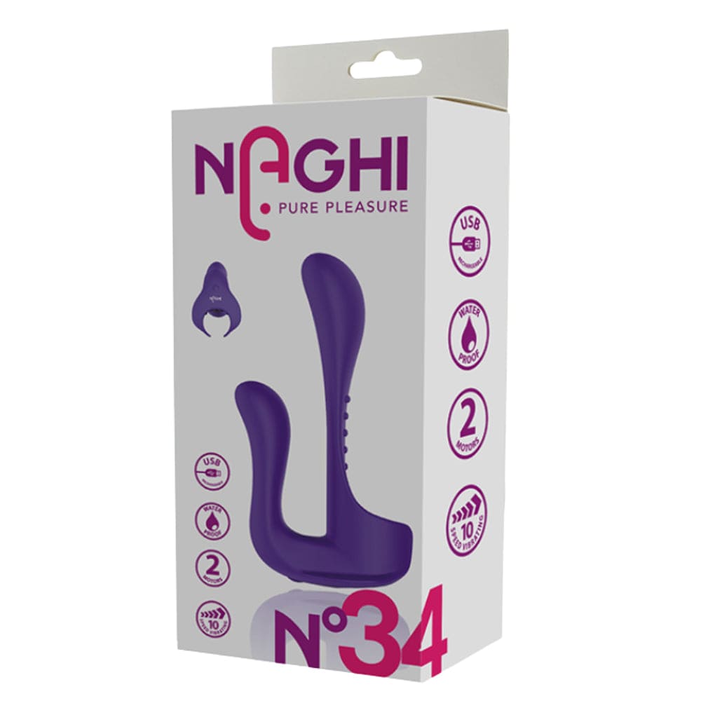 Naghi G Spot Vibrator Female Sex Toy G Spot Clit Vibrator Double Ended Premium Silicone Vibe