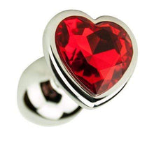 Load image into Gallery viewer, Precious Metals Butt Plugs Precious Metals Beautifully Crafted Heart Shaped Anal Plug in Silver
