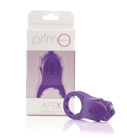 Screaming O Cock Rings Screaming O PrimO Apex Vibrating Cock Ring For Endurance in Silicone & Purple