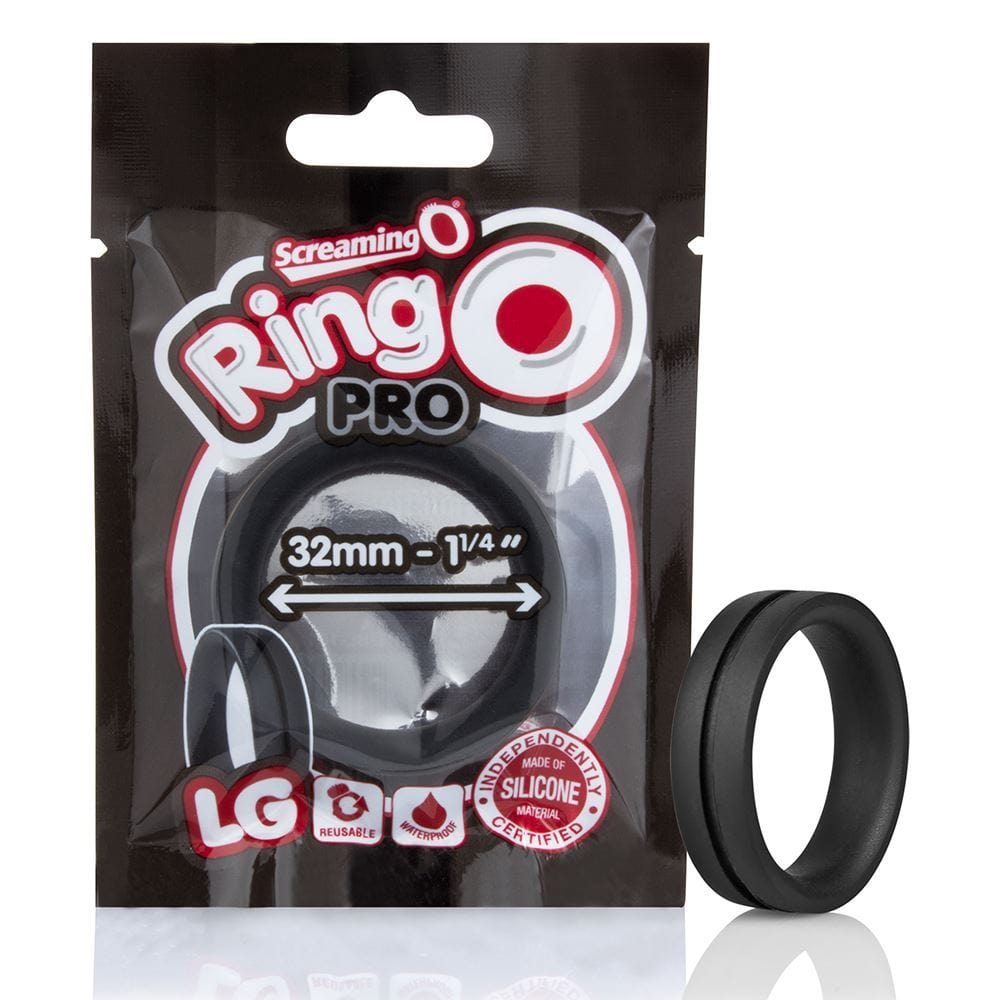 Screaming O - Ringo inc Rangler Cock Rings Screaming O RingO Pro LG Cock Ring Black