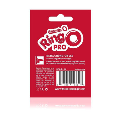 Screaming O - Ringo inc Rangler Cock Rings Screaming O RingO Pro Silicone Cock Ring Large Red