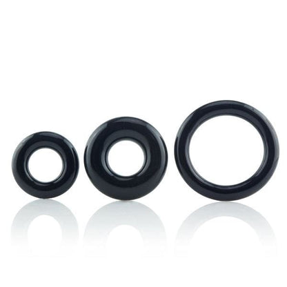 Screaming O - Ringo inc Rangler Cock Rings Screaming O RingO's 3 Multi Sized Cock Rings Black