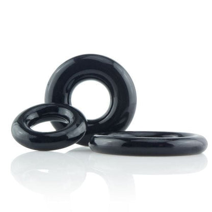 Screaming O - Ringo inc Rangler Cock Rings Screaming O RingO's 3 Multi Sized Cock Rings Black