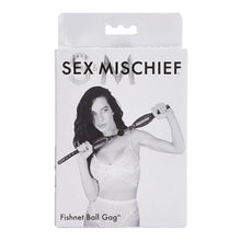 Load image into Gallery viewer, Sex &amp; Mischief Gags S&amp;M Fishnet Ball Gag
