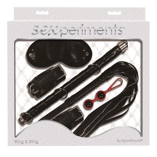Sex & Mischief Restraints Sex and Mischief Bling and Sting Sexperiments Beginners Restraint Play Kit