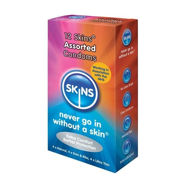 Skins Condoms UK Condoms Skins Assorted 12 Pack