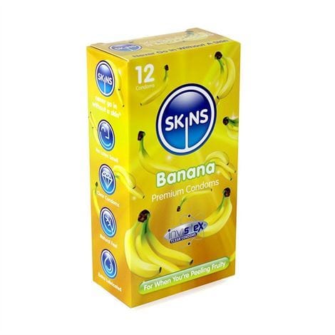 Skins Condoms UK Condoms Skins Condoms Banana 12 Pack