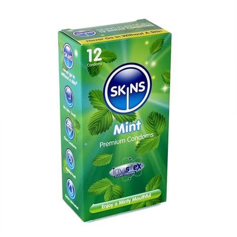 Skins Condoms UK Condoms Skins Condoms Mint 12 Pack