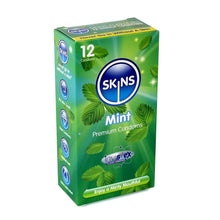 Load image into Gallery viewer, Skins Condoms UK Condoms Skins Condoms Mint 12 Pack
